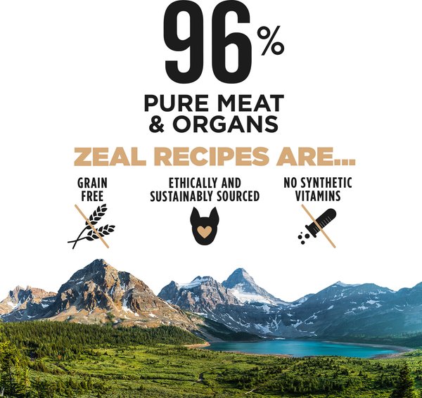 Show full view: Zeal Canada Gently Salmon & Duck Recipe Grain-Free Air-Dried Dog Food, 1-kg bag slide 4 of 7