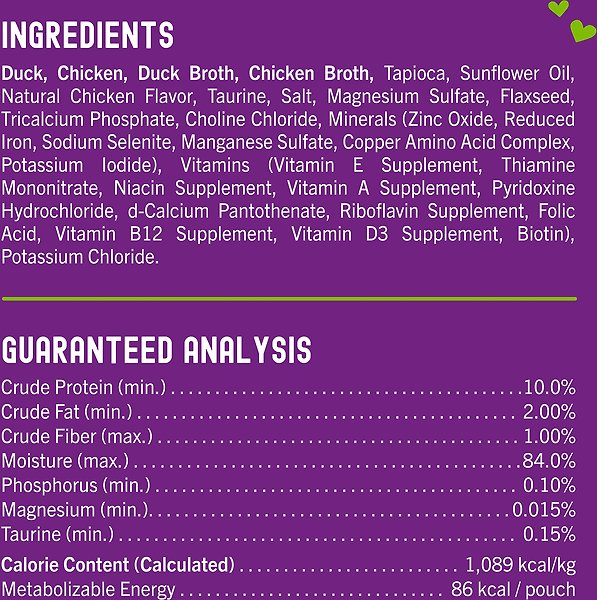 Show full view: Stella & Chewy's Carnivore Cravings Duck & Chicken Flavored Shredded Wet Cat Food, 2.8-oz pouch, case of 12 slide 5 of 9