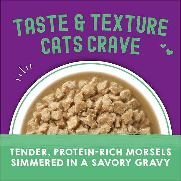 Show full view: Stella & Chewy's Carnivore Cravings Morsels'N'Gravy Salmon & Tuna Recipe Wet Cat Food, 2.8-oz pouch, case of 12 slide 5 of 9