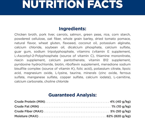 Show full view: Hill's Science Diet Adult Perfect Weight Vegetables & Salmon Stew Wet Dog Food, 2.8-oz pouch, case of 24 slide 9 of 9