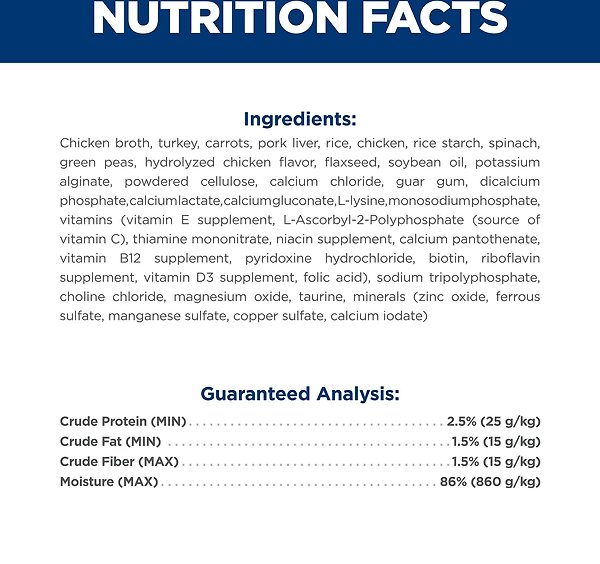 Show full view: Hill's Science Diet Adult Sensitive Stomach & Sensitive Skin Turkey & Vegetables Stew Wet Dog Food, 2.8-oz pouch, case of 24 slide 9 of 9
