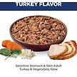 Show in main carousel: Hill's Science Diet Adult Sensitive Stomach & Sensitive Skin Turkey & Vegetables Stew Wet Dog Food, 2.8-oz pouch, case of 24 slide 4 of 9