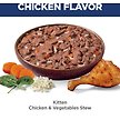 Show in main carousel: Hill's Science Diet Kitten Chicken & Vegetables Stew Wet Cat Food, 2.8-oz pouch, case of 24 slide 4 of 9