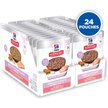 Show in main carousel: Hill's Science Diet Kitten Sensitive Stomach & Sensitive Skin Salmon & Vegetables Stew Wet Cat Food, 2.8-oz pouch, case of 24 slide 2 of 9