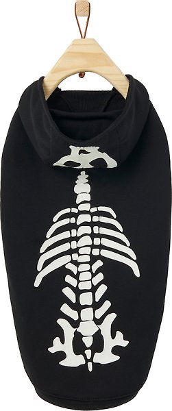 Show full view: Frisco Glow in the Dark Skeleton Dog & Cat Hoodie, XX-Large slide 3 of 8