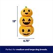 Show in main carousel: Frisco Halloween Jack-o-Lantern Tower Bottle Cruncher Plush Squeaky Dog Toy, Medium/Large slide 2 of 5