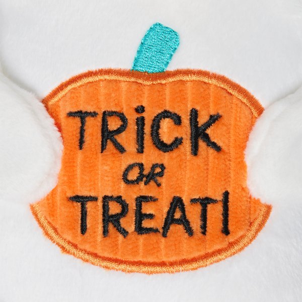 Show full view: Frisco Halloween Ghost Bear Plush Squeaky Dog Toy, Medium slide 3 of 7