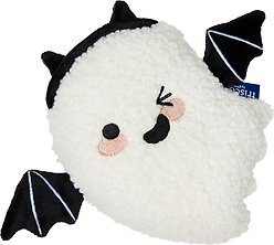 Frisco Halloween Bat Ghost Plush Squeaky Dog Toy, Small/Medium