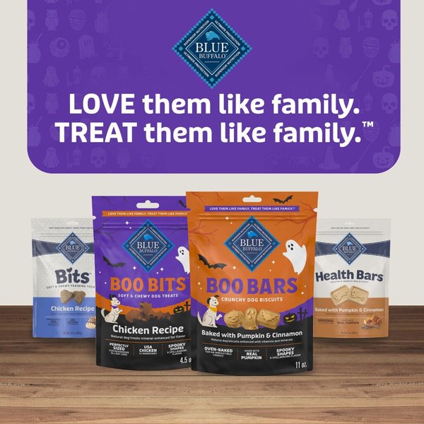 Show full view: Blue Buffalo Boo Bits Tasty Chicken Recipe Dog Treats, 4.5-oz bag slide 8 of 9