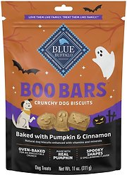 Blue Buffalo Boo Bars Pumpkin & Cinnamon Crunchy Dog Treats, 11-oz bag