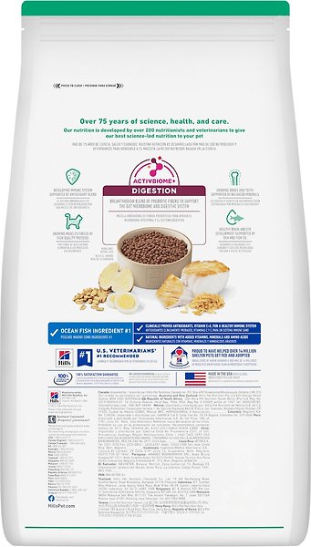 Show full view: Hill's Science Diet Kitten Dry Ocean Fish Brown Rice Recipe Dry Cat Food, 3.17-kg bag slide 3 of 10