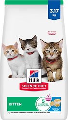 Hill's Science Diet Kitten Dry Ocean Fish Brown Rice Recipe Dry Cat Food, 3.17-kg bag