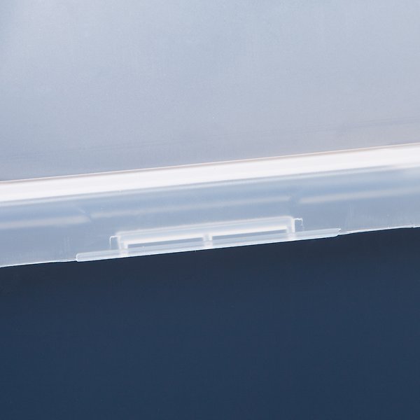 Show full view: IRIS USA Open Top Cat Litter Box with Scatter Shield, Navy, Large slide 8 of 10