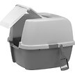 Show in main carousel: IRIS USA Enclosed Cat Litter Box with Front Door Flap & Scoop, Gray, Jumbo slide 9 of 10