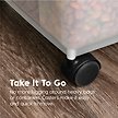 Show in main carousel: IRIS USA WeatherPro Airtight Dog, Cat, Bird & Small-Pet Food Storage Bin Container with Attachable Casters, Navy, 11.34-kg slide 7 of 8