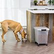 Show in main carousel: IRIS USA WeatherPro Airtight Dog, Cat, Bird & Small Pet Food Storage Container with Casters, Gray, 11.34-kg slide 5 of 10