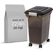 Show in main carousel: IRIS USA WeatherPro Airtight, Dog, Cat, Bird & Small-Pet Food Storage Container, Black, 10-kg slide 1 of 9