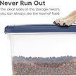 Show in main carousel: IRIS USA WeatherPro Airtight Dog, Cat, Bird & Small-Pet Food Storage Bin Container with Attachable Casters, Navy, 11.34-kg slide 6 of 8