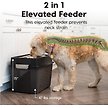 Show in main carousel: IRIS WeatherPro Airtight Elevated Pet Feeder with Food Storage Container & Bowls in Lid, Smoke/Black, 8-cup slide 2 of 8