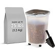 Show in main carousel: IRIS USA Premium Airtight Dog Food Storage Container with Casters, Scoop, Seal & Air Valve, Brown, 25-lbs slide 1 of 9