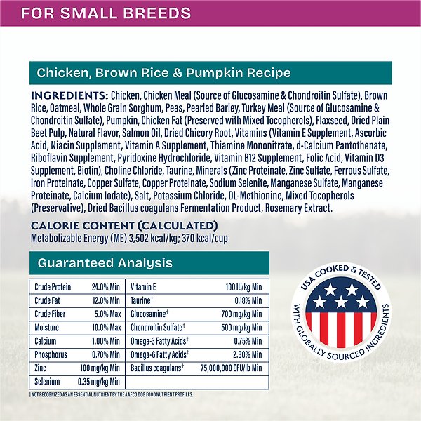 Show full view: Natural Balance Health Protection Small Breed Adult Real Chicken, Brown Rice & Pumpkin Dry Dog Food, 12-lb bag slide 6 of 9