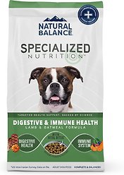 Natural Balance Specialized Nutrition Digestive & Immune Health Adult Lamb & Oatmeal Formula Dry Dog Food, 22-lb bag