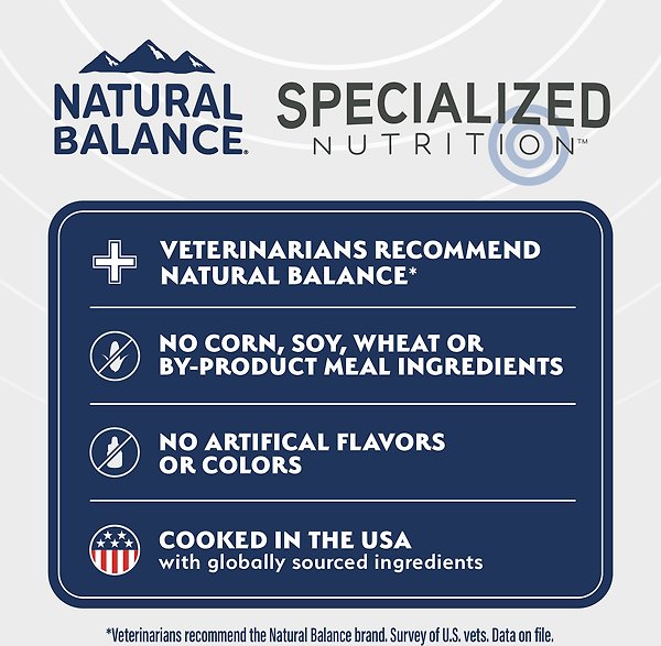 Show full view: Natural Balance Specialized Nutrition Digestive & Immune Health Adult Lamb & Oatmeal Formula Dry Dog Food, 22-lb bag slide 7 of 9