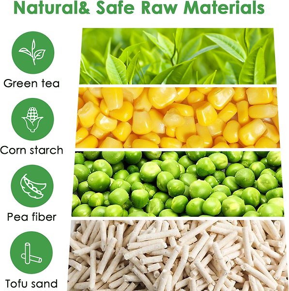 Show full view: Noisy Lion Green Tea Tofu Cat Litter, 2.4-kg pack slide 5 of 9