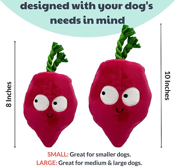 Show full view: Huxley & Kent Pop 'N Fetch Beet Dog Plush Toy, Large slide 4 of 9
