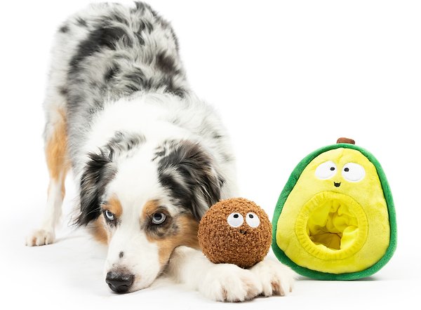 Show full view: Huxley & Kent Pop 'N Fetch Avocado Dog Plush Toy, Large slide 7 of 9