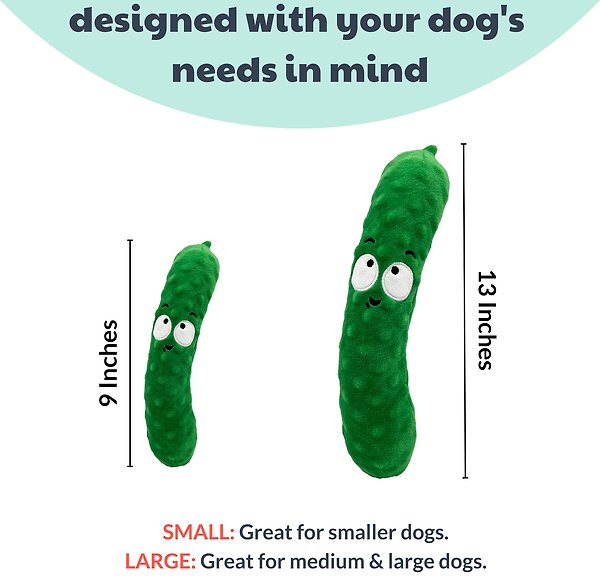 Show full view: Huxley & Kent Dog Fetchies Dell Pickle Dog Toy, Green, Small slide 3 of 8