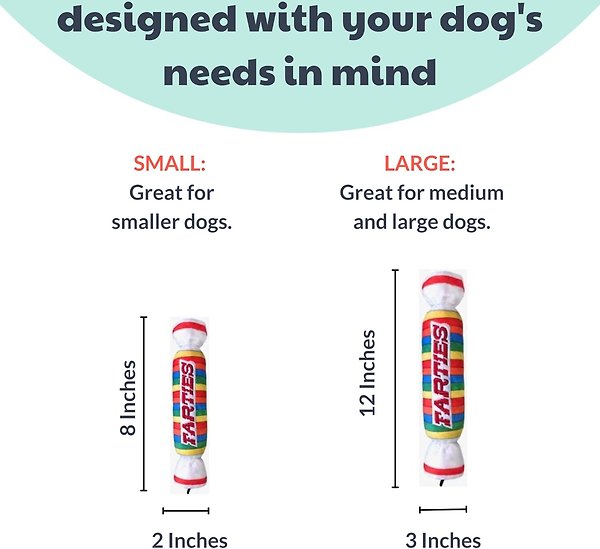 Show full view: Huxley & Kent Dog Power Plush Farties Dog Toy, Multicolor, Large slide 3 of 8