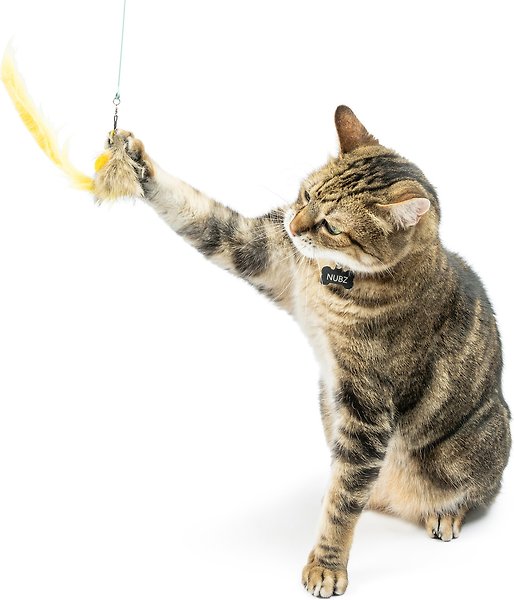 Show full view: Huxley & Kent Cat Wand Wire Dragonfly & Mouse Cat Toy, Blue/Gray/Yellow slide 8 of 9