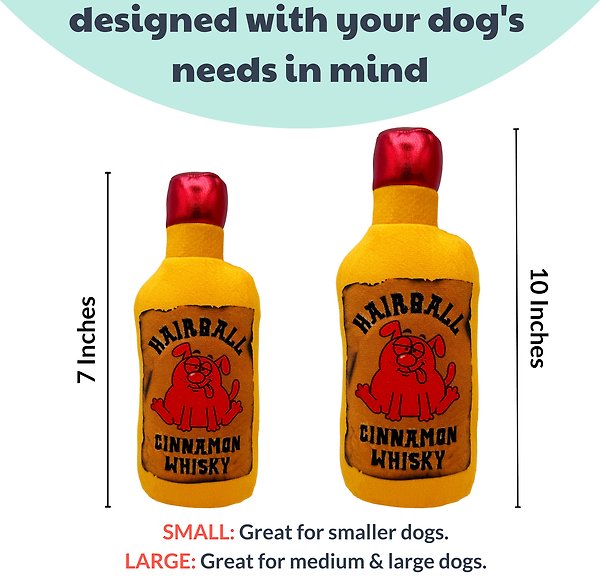 Show full view: Huxley & Kent Hairball Cinnamon Whisky Dog Power Plush Toy, Small slide 4 of 9