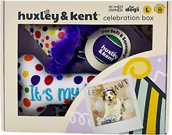 Huxley & Kent Celebration Box Happy Barkday Dog Plush Toy, Small