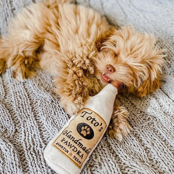 Show full view: Huxley & Kent Dog Power Plush Toto's Pawdka Dog Toy, Gray, Large slide 4 of 9