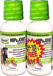 Liquid-Vet K9 Hip & Joint Support Pot Roast Flavour Supplement for Dogs, 8-oz bottle, 2 count