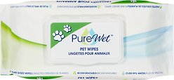 PureWet Plant-Based Biodegradable Dog & Cat Wipes, 60 count