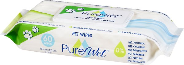 Show full view: PureWet Plant-Based Biodegradable Dog & Cat Wipes, 60 count slide 4 of 4