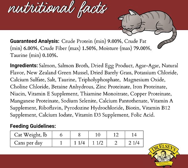 Show full view: Dr. Elsey's cleanprotein Salmon Recipe Wet Cat Food, 2.75-oz can, case of 24 slide 4 of 5