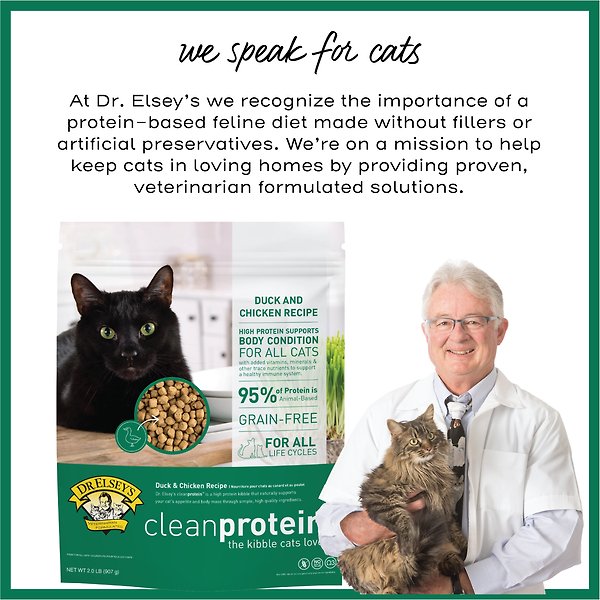 Show full view: Dr. Elsey's cleanprotein Duck Kibble Cat Dry Food, 3-kg bag slide 7 of 9