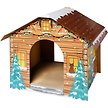 Show in main carousel: Frisco Holiday Festive Cabin Cardboard Cat House with Silvervine & Catnip slide 1 of 5