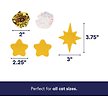 Show in main carousel: Frisco Holiday Stars Felt & Crinkle Variety Pack Cat Toy with Catnip & Silvervine, 5 count slide 2 of 5