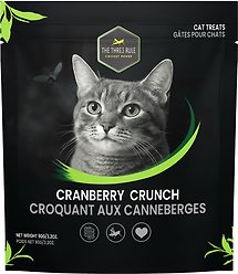 The Thre3 Rule Cricket & Cranberry Recipe Crunchy Cat Treats, 90-g bag