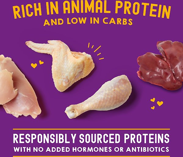 Show full view: Stella & Chewy's Carnivore Cravings Chicken & Chicken Liver Flavored Shredded Wet Cat Food, 2.8-oz pouch, case of 12 slide 4 of 9