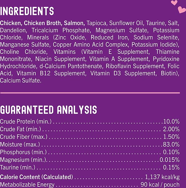 Show full view: Stella & Chewy's Carnivore Cravings Chicken & Salmon Flavored Shredded Wet Cat Food, 2.8-oz pouch, case of 12 slide 5 of 9