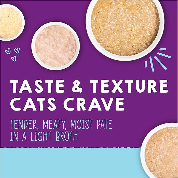 Show full view: Stella & Chewy's Carnivore Cravings Purrfect Pate Variety Pack Wet Cat Food, 2.8-oz can, case of 12 slide 3 of 9