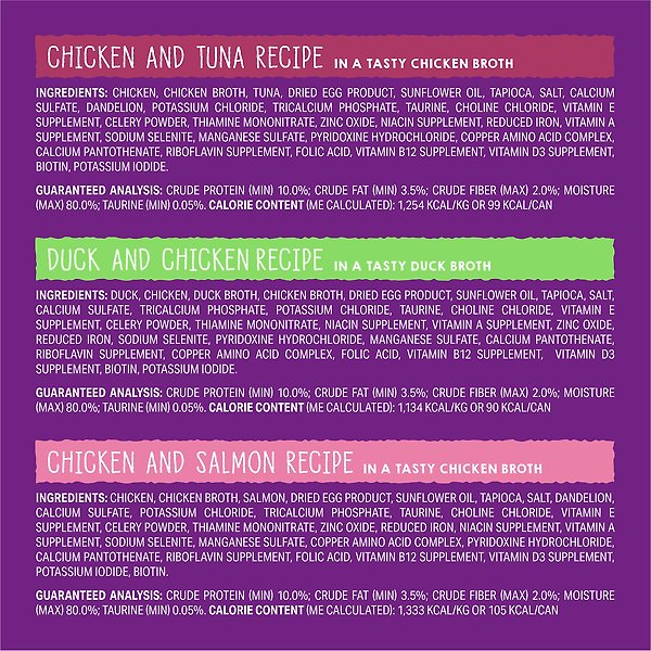 Show full view: Stella & Chewy's Carnivore Cravings Purrfect Pate Variety Pack Wet Cat Food, 2.8-oz can, case of 12 slide 6 of 9