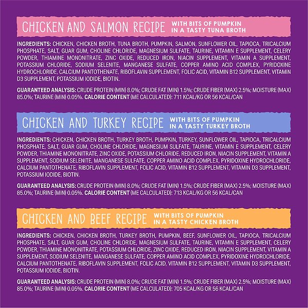 Show full view: Stella & Chewy's Carnivore Cravings Savory Shreds Variety Pack Wet Cat Food, 2.8-oz can, case of 12 slide 9 of 9