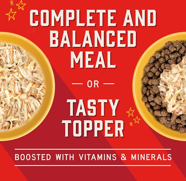 Show full view: Stella & Chewy's Stella’s Shredrs Cage Free Chicken Recipe in Broth Adult Wet Dog Food, 2.8-oz pouch, case of 12 slide 3 of 9